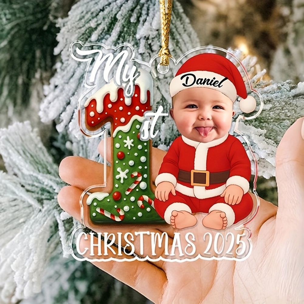 Baby Xmas Food - 2026 Baby 1st Christmas Custom Acrylic