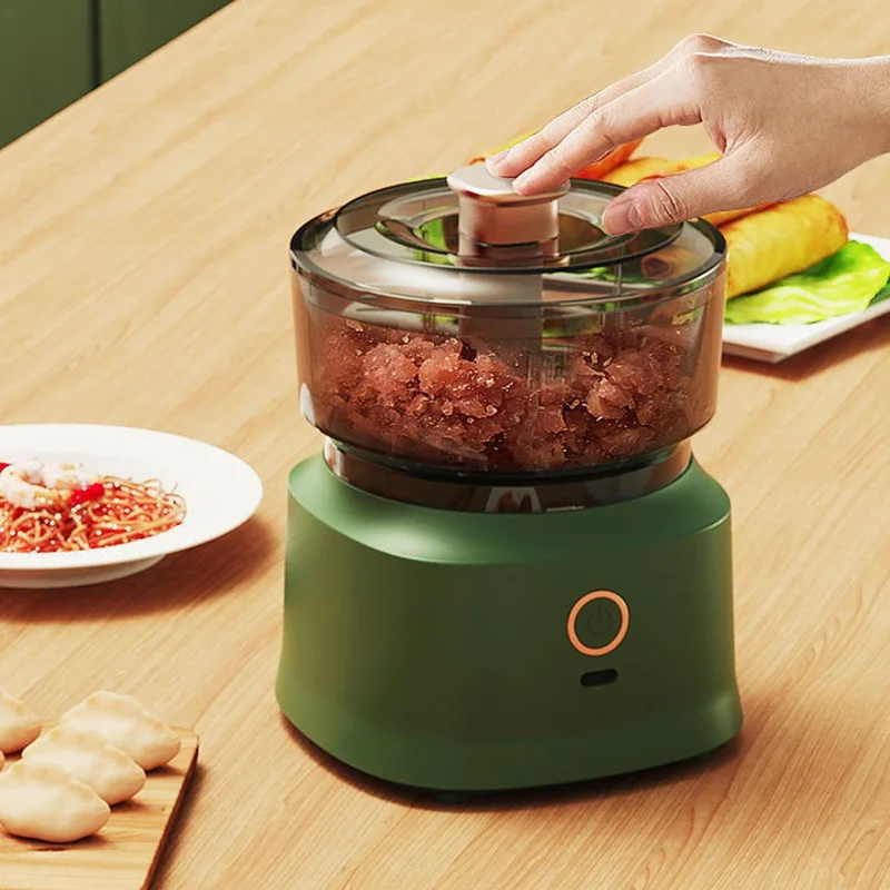 Baby Food Vegetables - Mini Meat Grinder Electric Garlic Masher