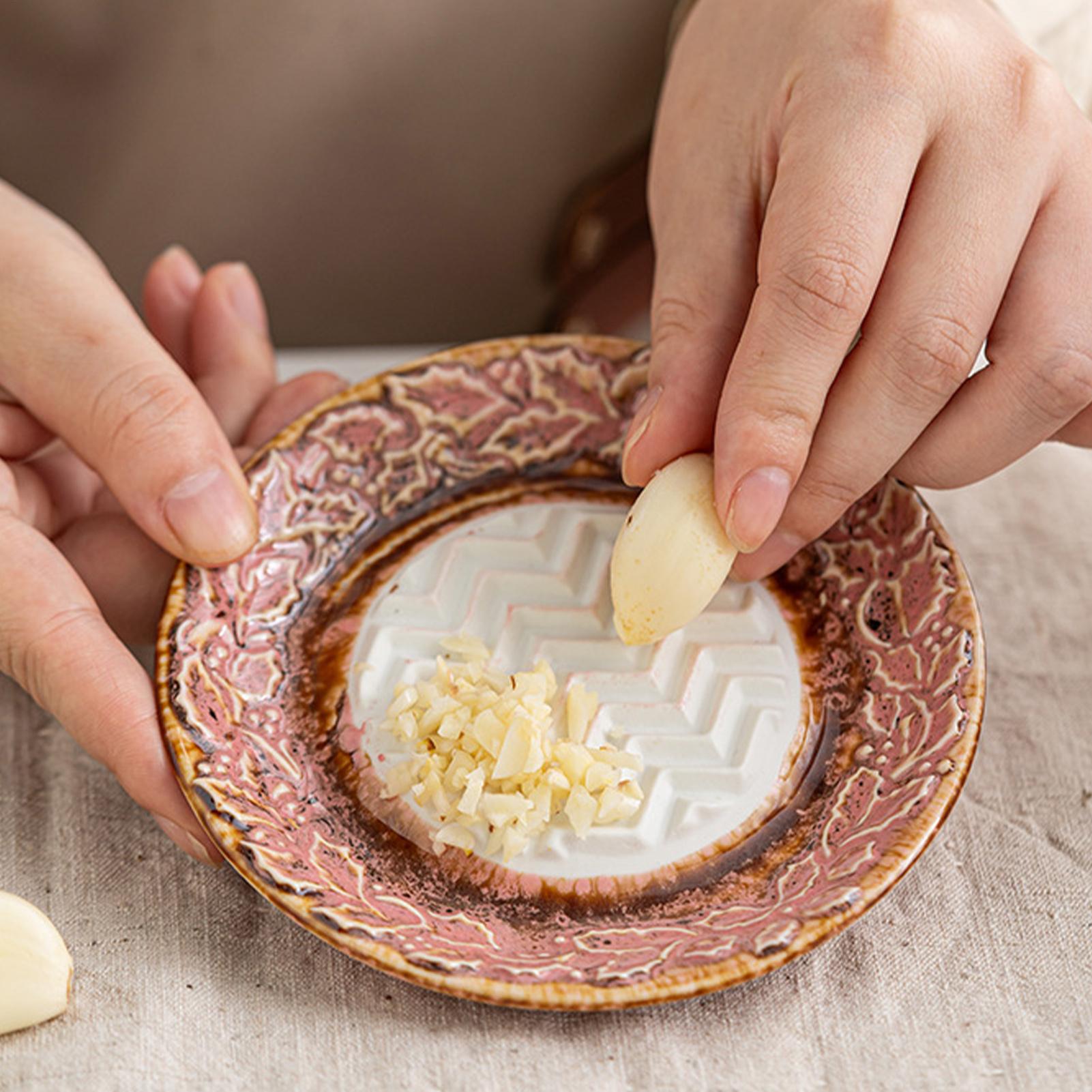 Baby Food Grater - Ceramic manual garlic press Garlic and