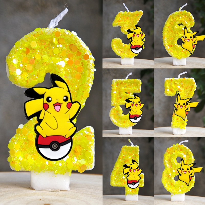 Baby Food Recipes - Pokemon Pikachu Candle Cartoon 0-9 Number
