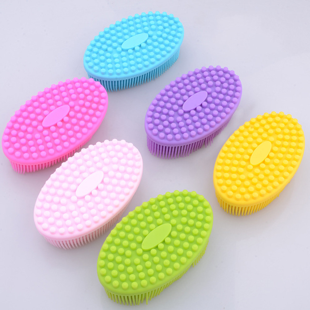 Baby Food Yellow - Baby Silicone Scalp Shower Brush Yellow