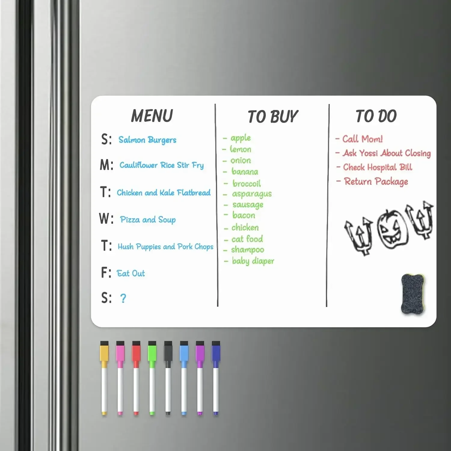 A2 Size Magnetic Whiteboard Dr - Baby Food Schedule review and price