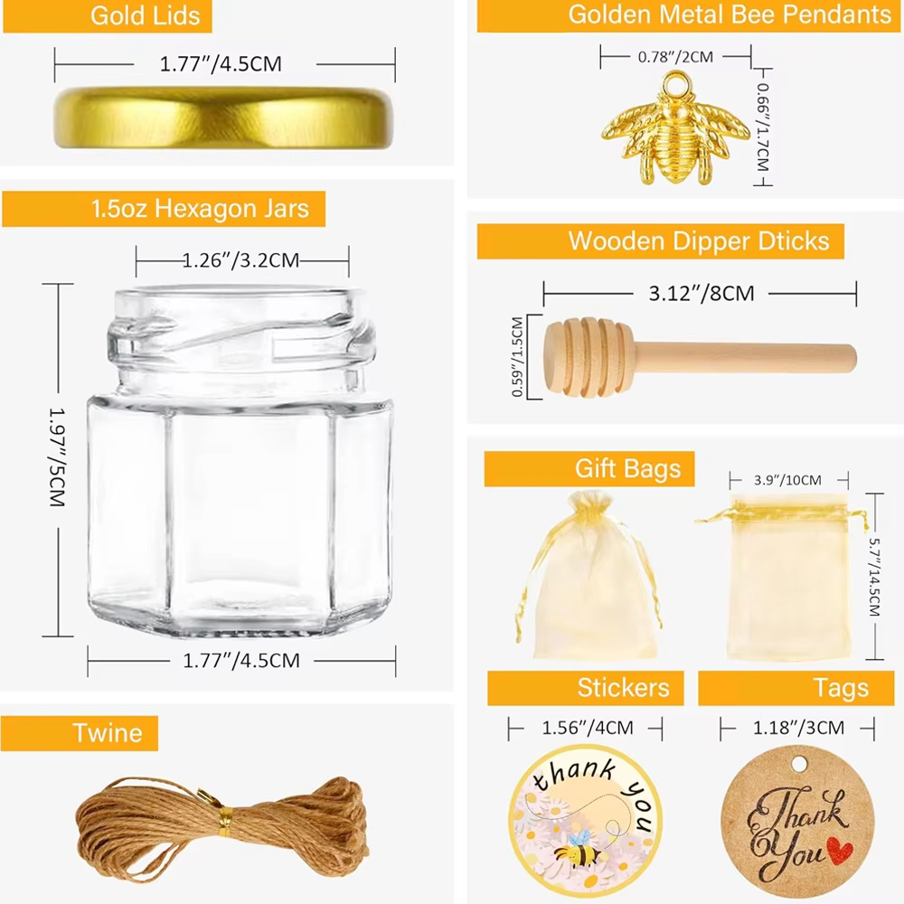 Small Honey Jar, Mini Honey Ja - Baby Food Glass review and price