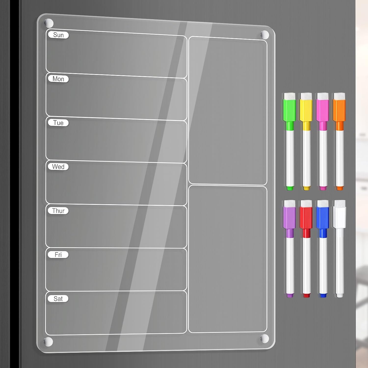 Clear Acrylic Magnetic Fridge  - Baby Food Schedule review and price