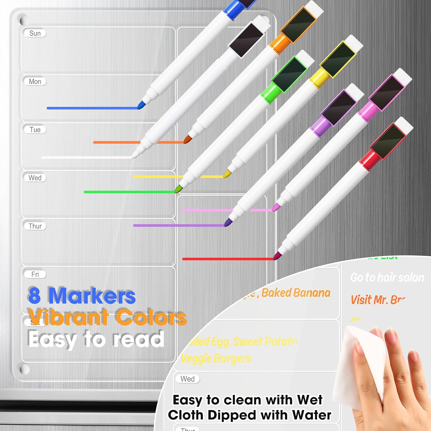 Clear Acrylic Magnetic Fridge  - Baby Food Schedule review and price