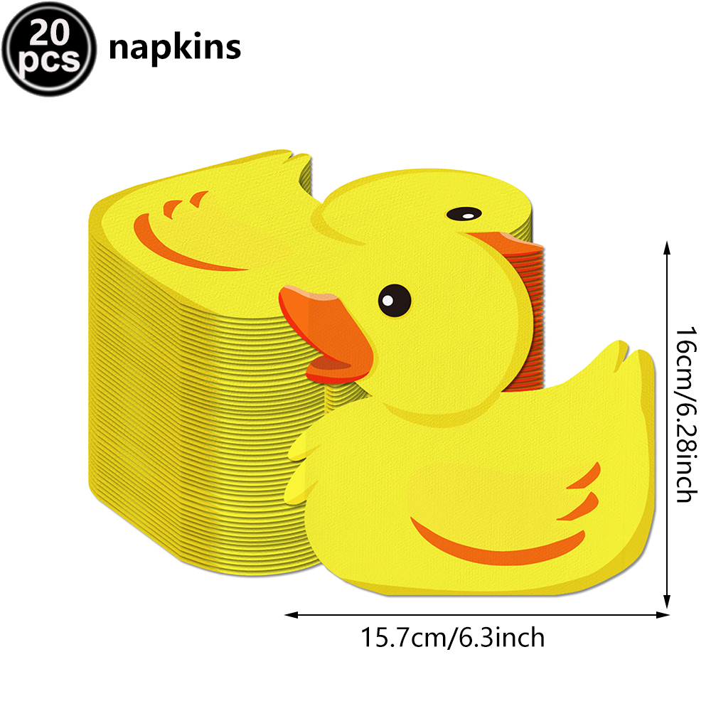 Cartoon Yellow Duck Napkins Di - Baby Food Yellow review and price