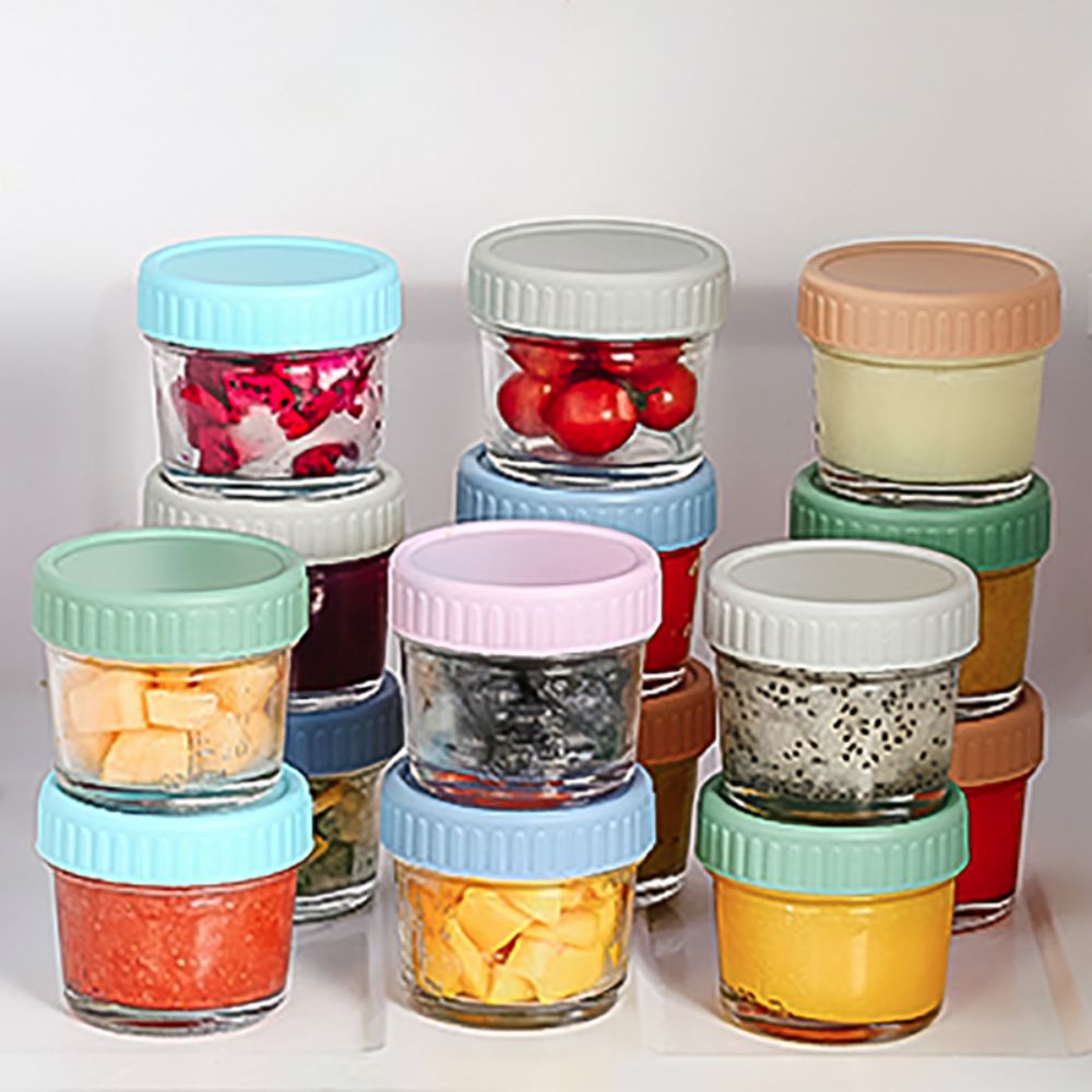 6pcs Glass Baby Food Jar Reusa - Baby Food Glass review and price