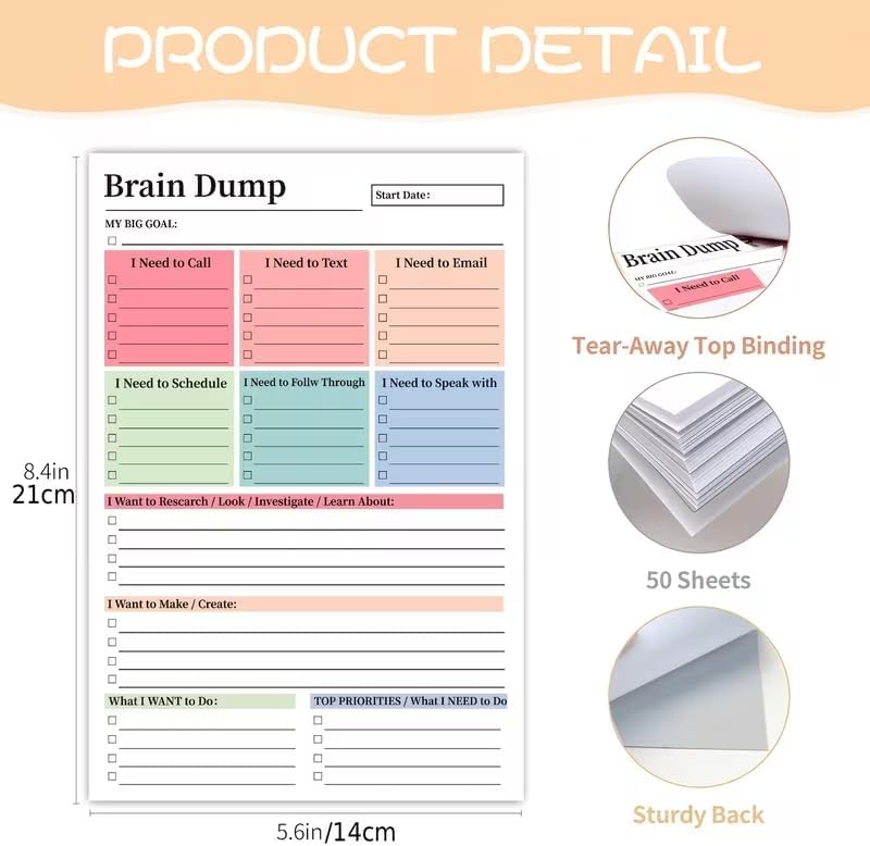 50 Page Brain Dump Tear-Off To - Baby Food Schedule review and price