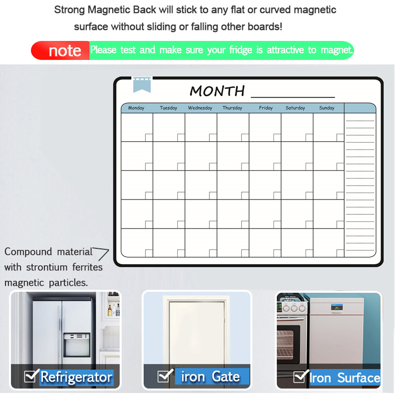 A3 Size Magnetic Monthly Weekl - Baby Food Schedule review and price