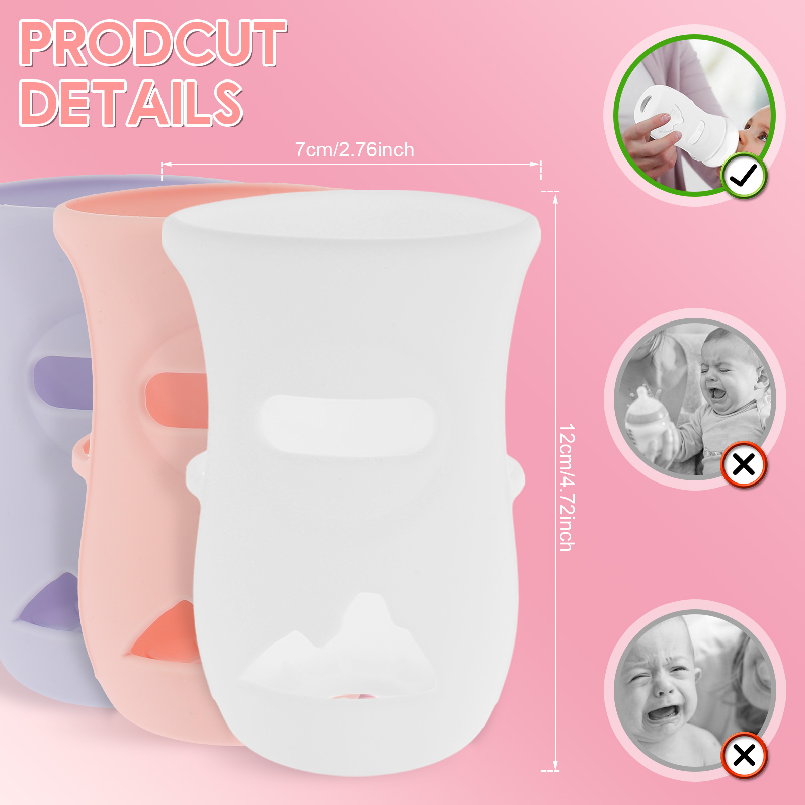 Silicone Sleeves Silicone Baby - Baby Food Glass review and price