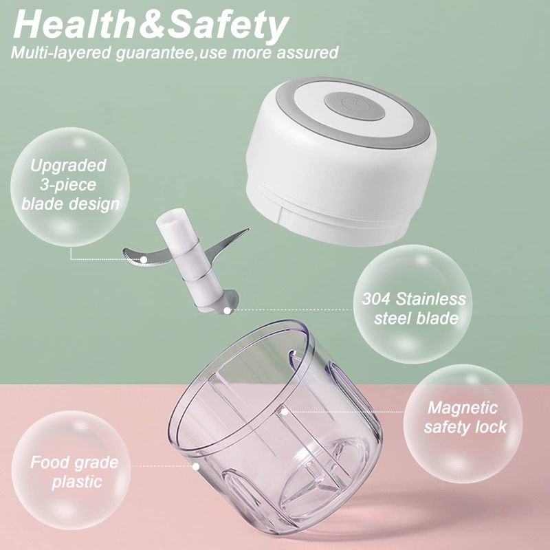 250ML Electric Garlic Grinder  - Baby Food Vegetables review and price