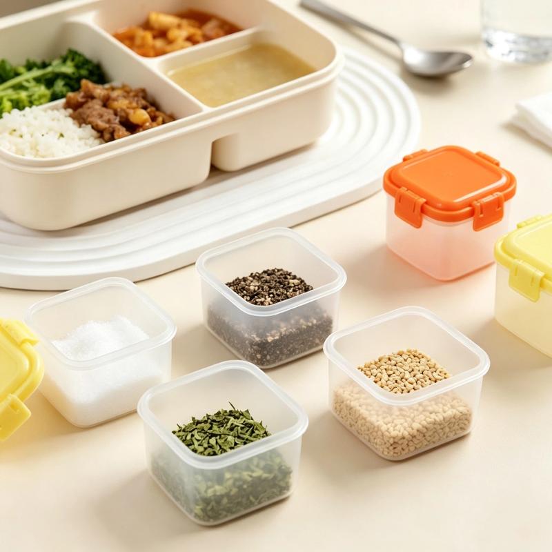 4Pcs Stackable PP Mini Food Ja - Baby Food Jars With Lids review and price
