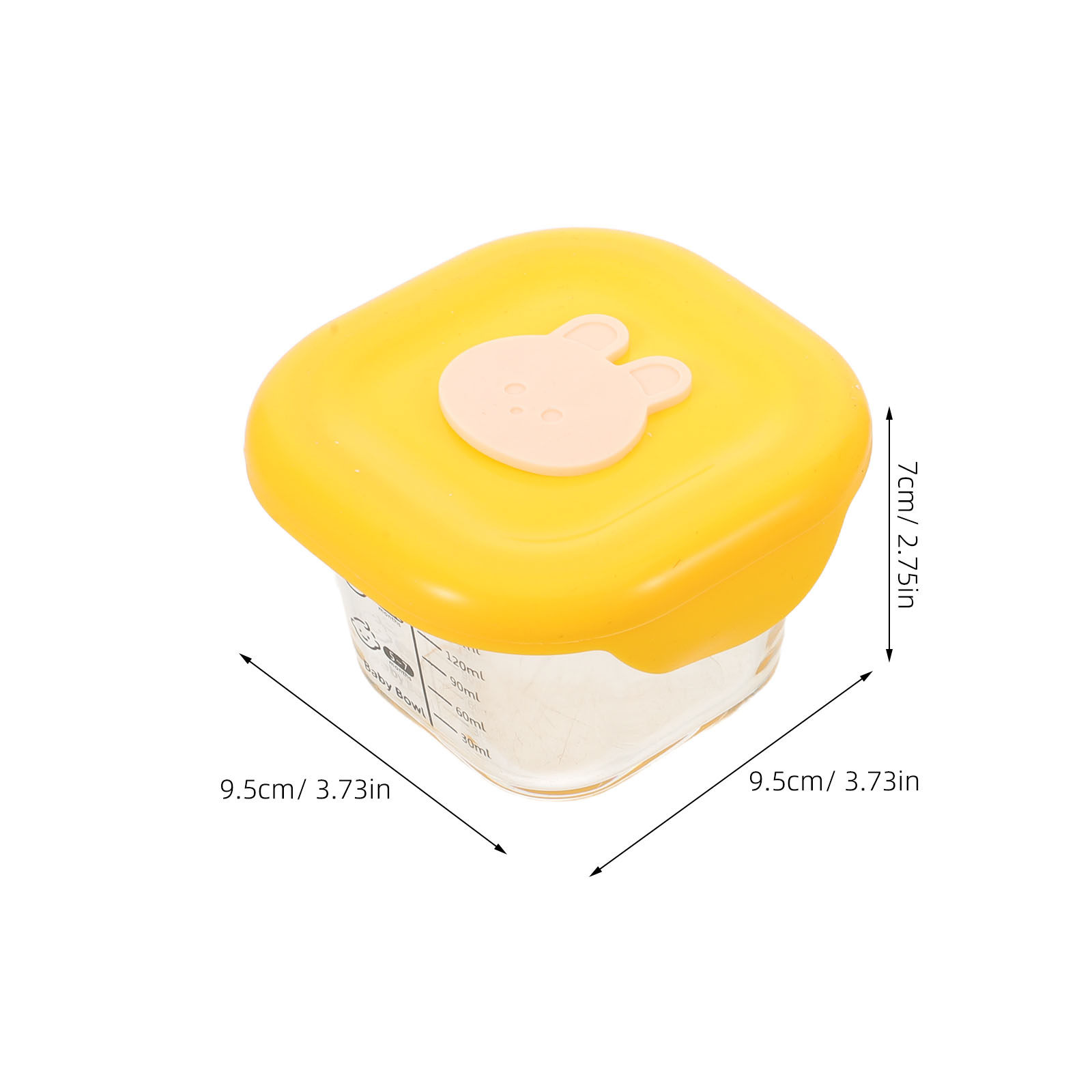 2Pcs Baby Food Storage Boxes 2 - Baby Food Yellow review and price