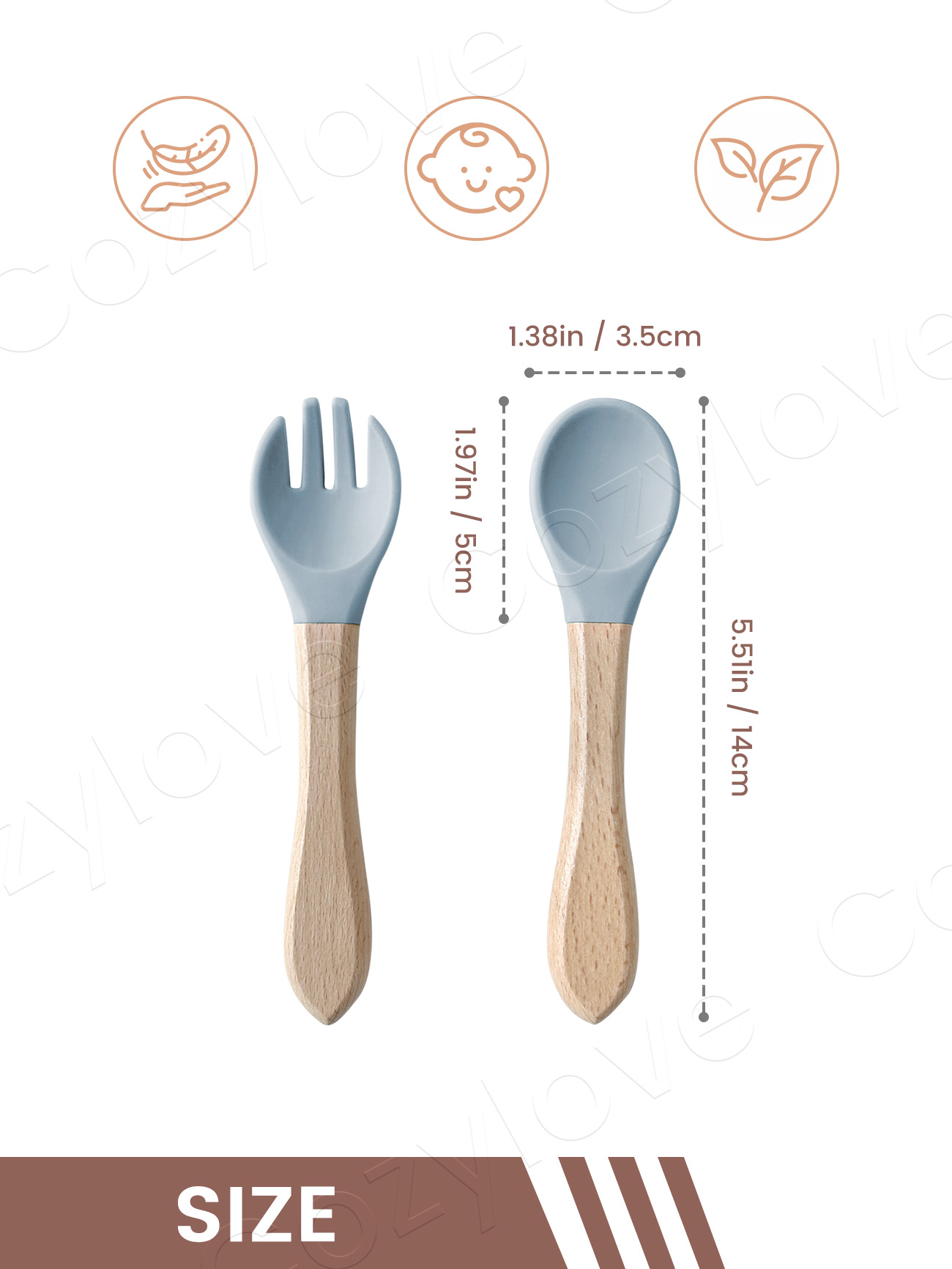 Baby Silicone Fork Spoon Set,  - Baby Food Utensils review and price
