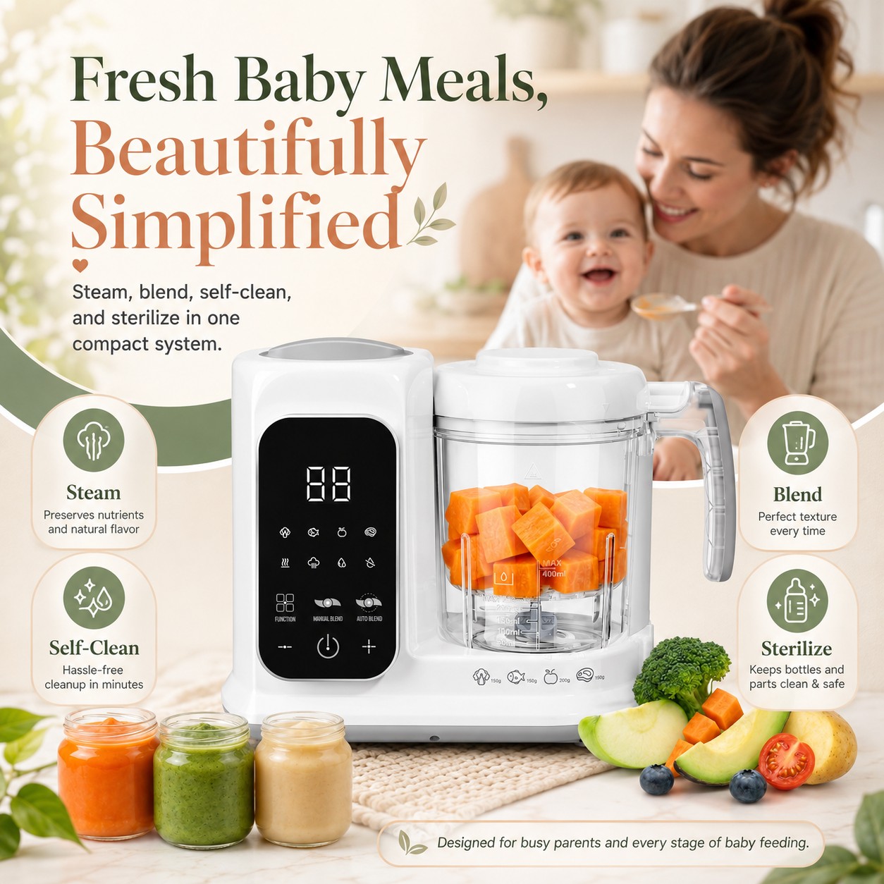 Baby Food Maker with Steam Bas - Baby Food Maker All In One review and price