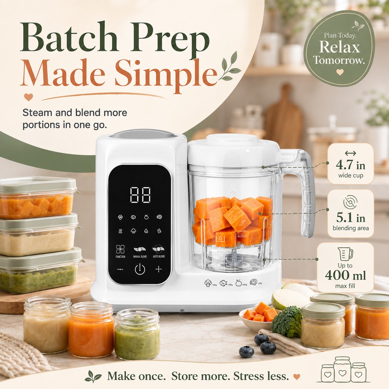 Baby Food Maker with Steam Bas - Baby Food Maker All In One review and price