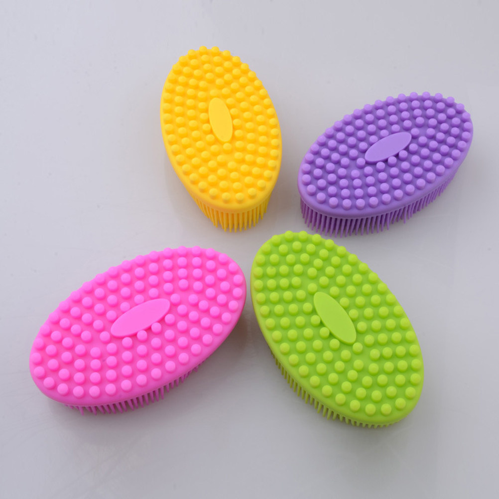 Baby Silicone Scalp Shower Bru - Baby Food Yellow review and price