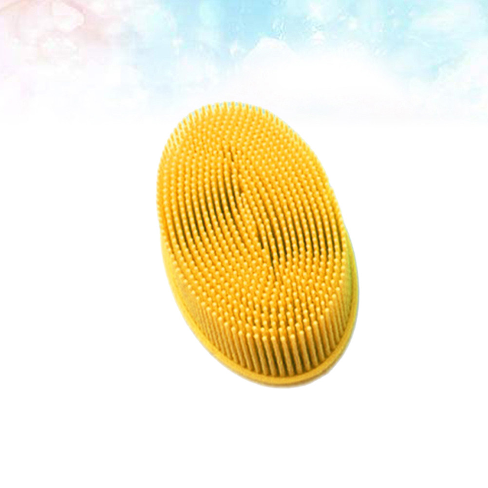 Baby Silicone Scalp Shower Bru - Baby Food Yellow review and price
