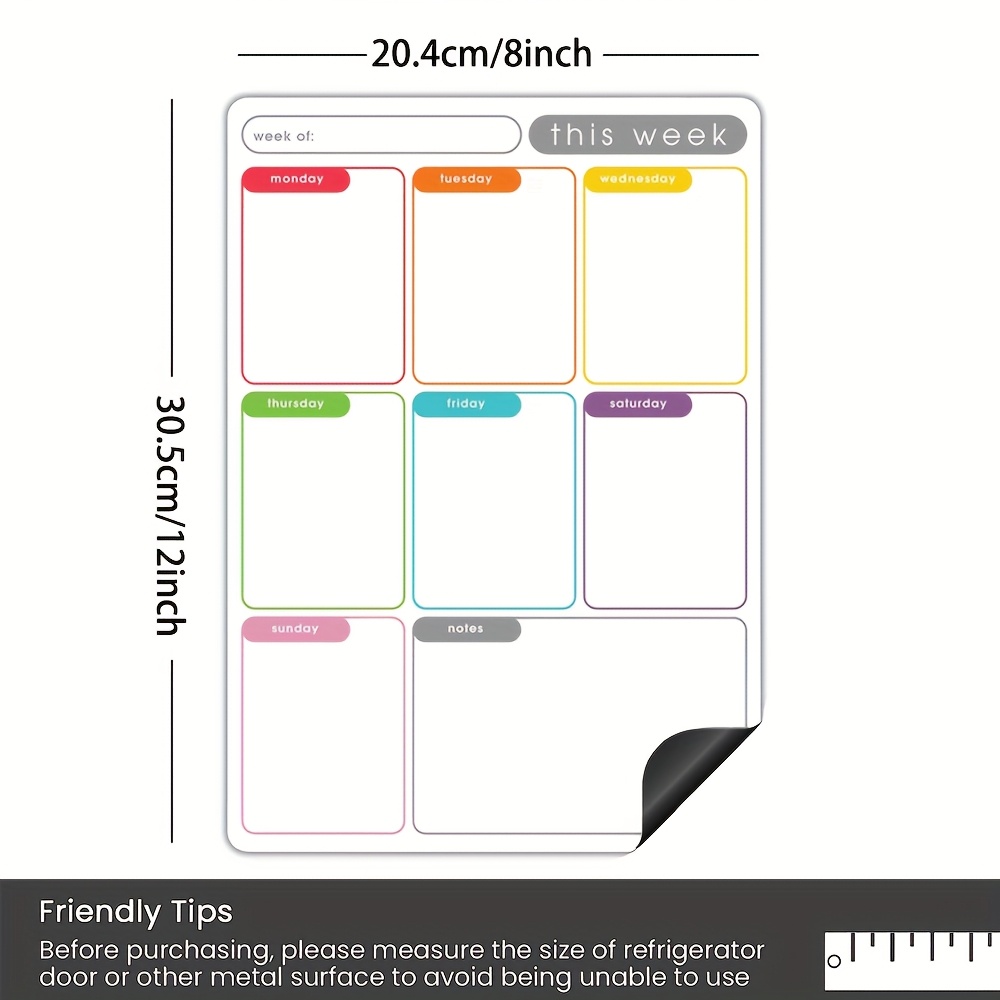 Magnetic Weekly Planner Erasab - Baby Food Schedule review and price