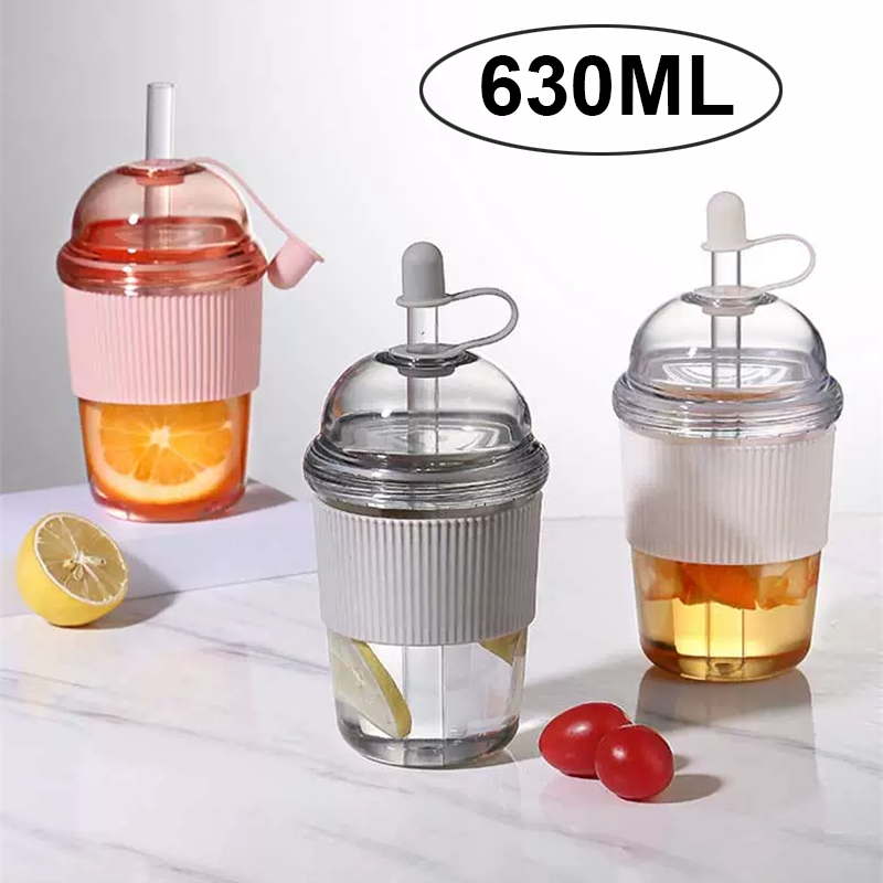 630ML Straw Cup with Lid and S - Training Cup Straw review and price
